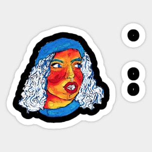 persephone watercolor Sticker